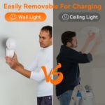 Picture of Rechargeable Motion Sensor Wall Light – Wireless Magnetic LED with Remote & Adjustable Angle