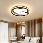 Picture of 36W LED Ceiling Light, Dimmable Heart Ceiling Lamp, Modern Bedroom Lighting Fixture, for Living Room Bedroom Dinning Room,3000k/4000k/6000K (47CM)