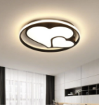 Picture of 36W LED Ceiling Light, Dimmable Heart Ceiling Lamp, Modern Bedroom Lighting Fixture, for Living Room Bedroom Dinning Room,3000k/4000k/6000K (47CM)