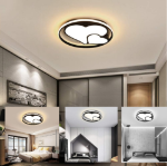 Picture of 36W LED Ceiling Light, Dimmable Heart Ceiling Lamp, Modern Bedroom Lighting Fixture, for Living Room Bedroom Dinning Room,3000k/4000k/6000K (47CM)