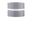 Picture of Ceiling Pendant Lampshade – Modern 2-Tier Drum Light Shade for  Home & Office Decor