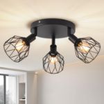 Picture of Kitchen Spot Lights Ceiling, Black Lounge Industrial Ceiling Lights-Adjustable SpotLights-Light Fittings Ceilings for Kitchen Living Room