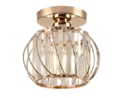 Picture of Luxury Crystal Chandelier Ceiling Light – Small Semi Flush Mount Light Fixture for Kitchen & Hallway