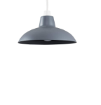 Picture of Retro Style Matt Black Metal Ceiling Light Shade – Industrial Pendant Light Fixture for Kitchen, Dining Room, Living Room –(3000K Warm White)Vintage Hanging Lamp