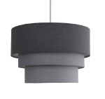 Picture of Round Modern 3 Tier Fabric Ceiling Pendant Light Shade – Stylish & Elegant Home Lighting