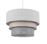 Picture of Round Modern 3 Tier Fabric Ceiling Pendant Light Shade – Stylish & Elegant Home Lighting