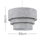 Picture of Round Modern 3 Tier Fabric Ceiling Pendant Light Shade – Stylish & Elegant Home Lighting