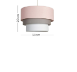 Picture of Round Modern 3 Tier Fabric Ceiling Pendant Light Shade – Stylish & Elegant Home Lighting