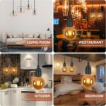 Picture of Pendant Light Fitting with E27 Lamp Holder & Switch – Textile Cable, UK Plug – Easy Install Hanging Light Socket for DIY Ceiling, Wall & Floor Lamps