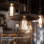 Picture of Retro Industrial Pendant Light Kit - Adjustable Brown Twisted Cord with E27 Lamp Holder