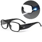 Picture of Unisex LED Reading Glasses, Rimmed Eyeglasses with Built-in Light for Clear Vision