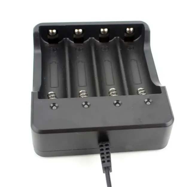 Picture of 2/4 Slot Smart Battery Charger for 18650 Li-Ion Rechargeable Batteries, Safe & Efficient Charging Solution