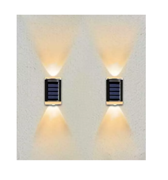 Picture of 8-Pack LED Solar Wall Lights,  Up & Down Outdoor Security Lamps for Garden, Street & Home 