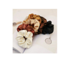 Picture of 6pcs Satin Scrunchies Hair Bands Silk Scrunchie Ties Ponytail Holder UK Pack Set