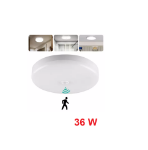 Picture of 12W-36W PIR Motion Sensor LED Ceiling Light, Round Panel Downlight for Garage, Hallway & Indoor Spaces