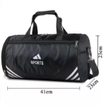 Picture of Large Sport Gym Tote Duffle Bag Mens Lady Travel Work Gear Bag Holdall Bag Black