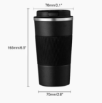 Picture of Stainless Steel Insulated Travel Mug, Thermal Coffee & Tea Cup, Leakproof & Portable