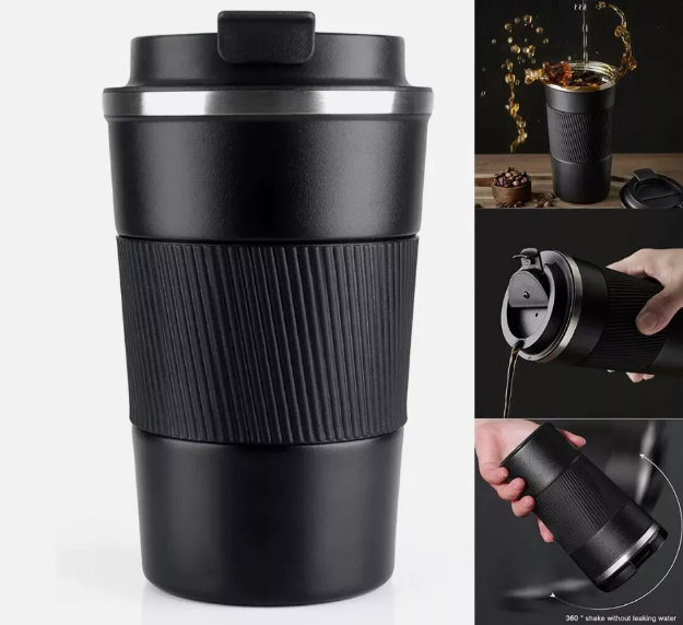 Picture of Stainless Steel Insulated Travel Mug, Thermal Coffee & Tea Cup, Leakproof & Portable