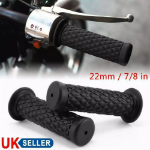 Picture of Universal Motorcycle Handlebar Grips 22mm (7/8) Rubber Hand Grips for Motorbikes & Scooters  Anti-Slip & Comfortable