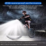 Picture of USB Rechargeable Bike Headlight – 2000mAh LED Front Light for Cycling Safety