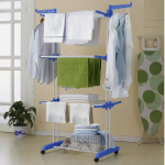 Picture of 4-Tier Foldable Clothes Airer Dryer Rack – Portable Laundry Drying Rail for Indoor & Outdoor Use