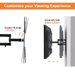 Picture of Premium Full Motion TV Wall Mount Bracket , Swivel & Tilt for 32-55 Inch LED, LCD, Plasma Screens