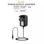 Picture of 12V 1A/2A/3A AC/DC Power Supply Adapter, Safe & Reliable Charger for LED Strips, CCTV Cameras & Electronics