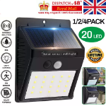 Picture of 2/4  Pack Solar Motion Sensor Wall Lights, Outdoor Waterproof LED Security Lamps for Garden & Home