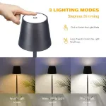 Picture of Rechargeable Cordless LED Table Lamp,  Dimmable Night Light for Home Décor, Portable Wireless Lamp