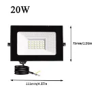 Picture of High-Powered LED Floodlight, 10W-100W Outdoor Security Spotlight, IP66 Waterproof Garden & Driveway Light