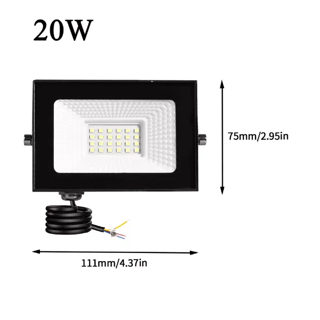 Picture of High-Powered LED Floodlight, 10W-100W Outdoor Security Spotlight, IP66 Waterproof Garden & Driveway Light