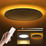 Picture of Dimmable LED Ceiling Lamp 24W with Timer & Night Light – 3000K-6500K Adjustable Color, Remote Control, Memory Function – Perfect for Kids’ Room, Bathroom, Kitchen & More