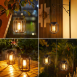 Picture of Outdoor Solar Lights for Garden – 2 Pack Hanging Lanterns with Upgraded Solar Panel, IP65 Waterproof, Perfect for Patio, Pathway & Backyard