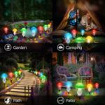 Picture of Outdoor Solar Garden Lights – 8 Pack 50 LED Mushroom Lights, 23ft Waterproof, Multicolor Fairy String for Yard, Patio, and Landscape Decor