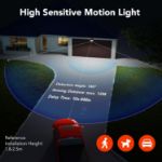 Picture of 24W Outdoor Motion Sensor Security Light – 2800LM PIR Floodlight, Adjustable Warm & Cool White, IP65 Waterproof, Mains Powered for Garden, Patio & Backyard