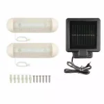 Picture of 2-Pack Solar LED Shed & Garage Lights – Rechargeable, Weatherproof Indoor & Outdoor Lighting for Garden, Patio & Workshop