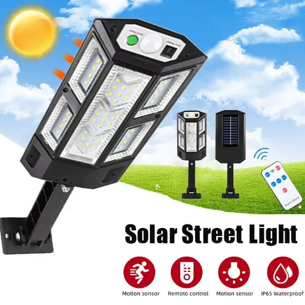 Picture of 6000W Solar Street Light – Ultra-Bright PIR Motion Sensor LED Security Lamp for Outdoor Walls, Gardens & Pathways