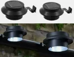 Picture of Weatherproof LED Solar Gutter Lights – Energy-Efficient Wall-Mounted Outdoor Lighting for Garden, Fence & Pathways