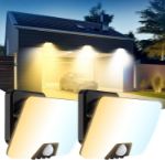 Picture of Outdoor Motion Sensor Security Lights, 24W LED PIR Floodlight, 3000K-6500K, Waterproof Garden Garage Yard Spotlight